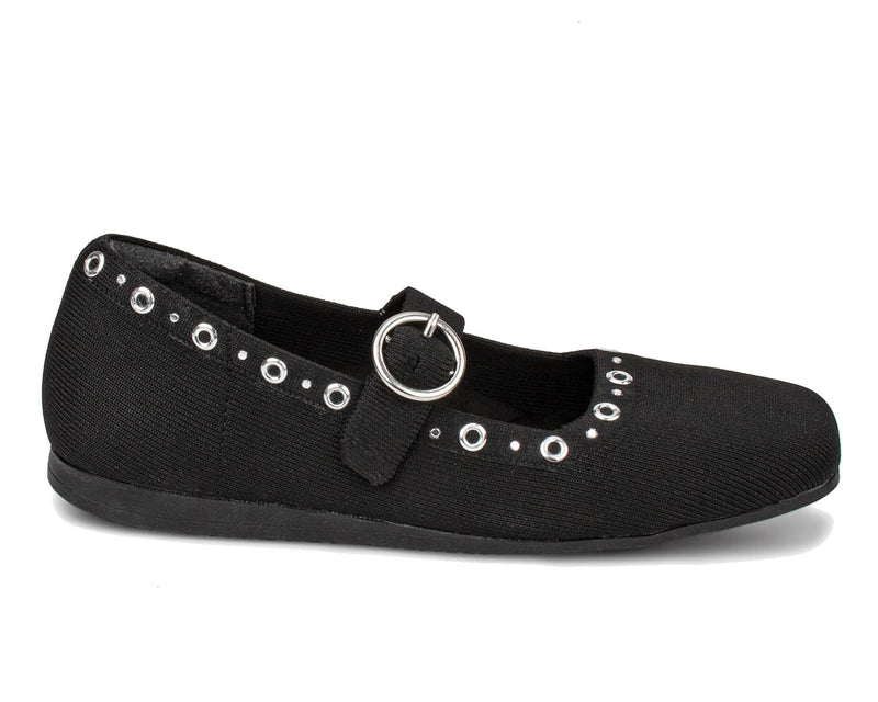 Naomi-Black Knit with Studs | Ros Hommerson