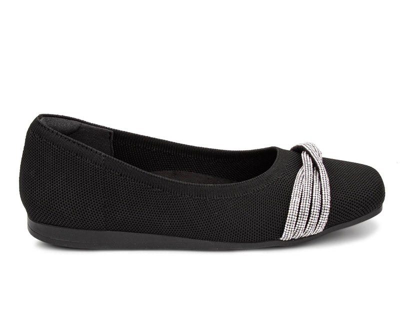 NISSA-Black Knit with Silver | Ros Hommerson