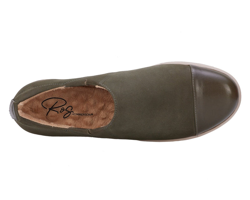 Ozzie-Olive Nubuck Leather | ROS HOMMERSON