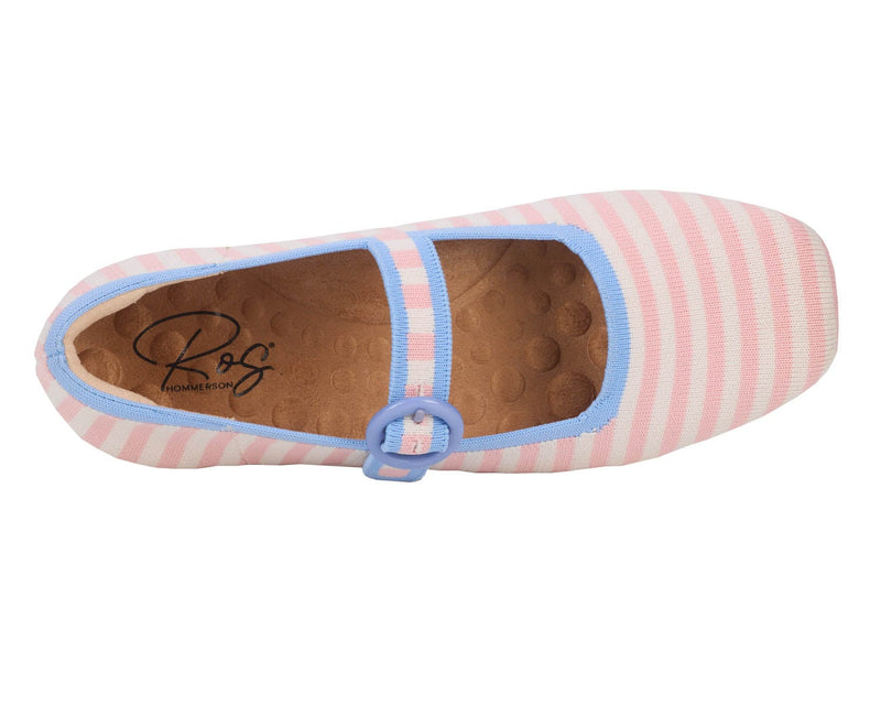 Naomi-Pink Stripe Multi Knit | Ros Hommerson