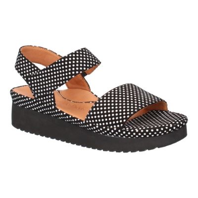 Abrilla-BLACK/WHITE POLKA DOT SUEDE | L'AMOUR DES PIEDS