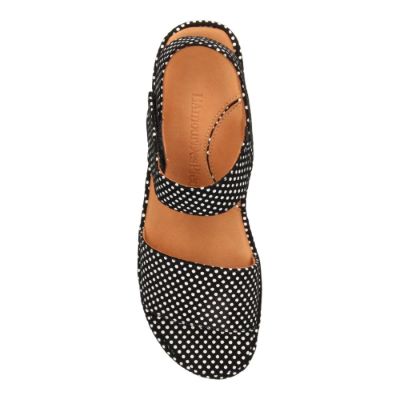 Abrilla-BLACK/WHITE POLKA DOT SUEDE | L'AMOUR DES PIEDS