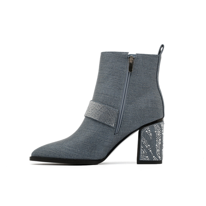 ADDISON-Blue Denim | Lady Couture