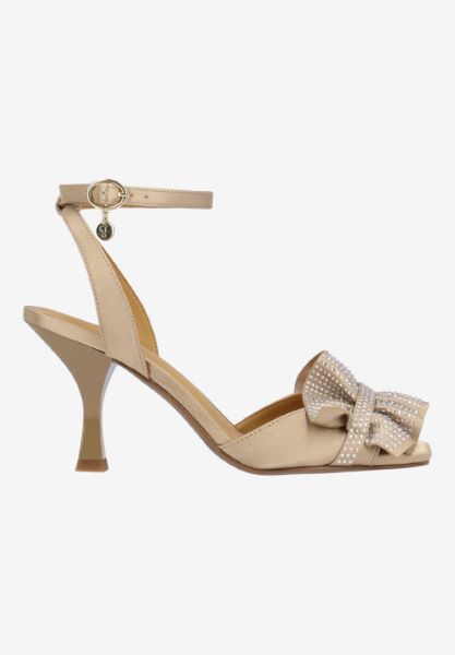 ALMITA- BEIGE SATIN| J Renee