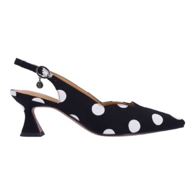 ANARA-BLACK/WHITE POLKA DOT | J Renee