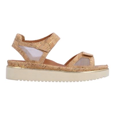 Arna-NATURAL/GOLD CORK/MESH | L'AMOUR DES PIEDS