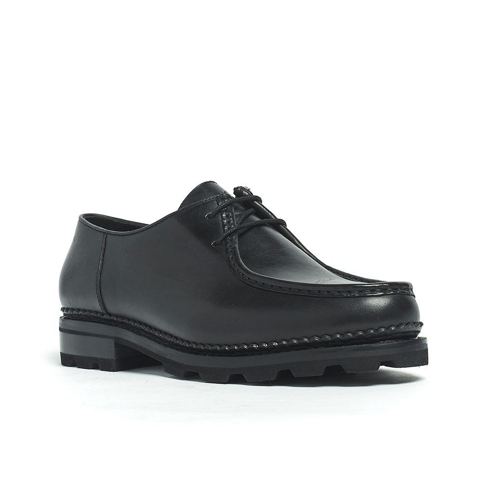Anthony Veer | Wright Moc Toe Laceup- BLACK