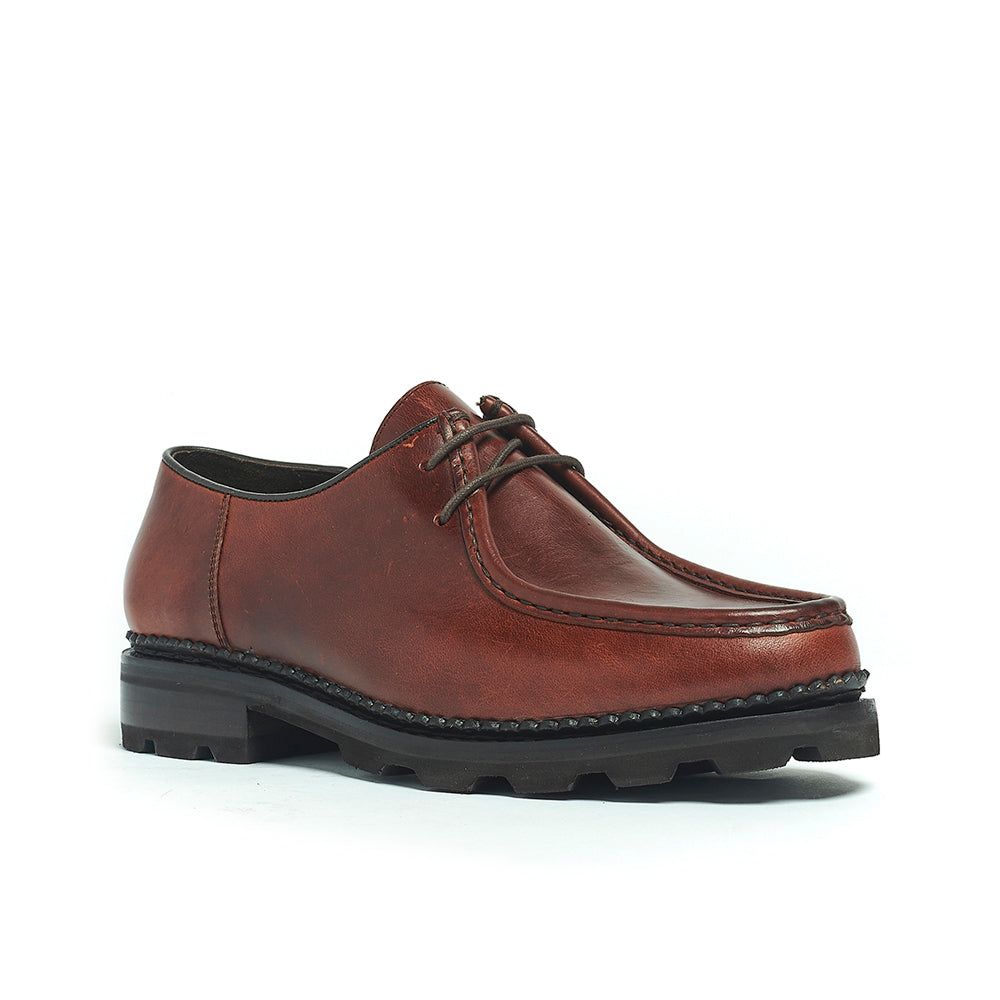 Anthony Veer | Wright Moc Toe Laceup- Maroon