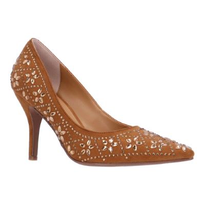 BARLOW-COFFEE SUEDE/RHINESTONES| J Renee