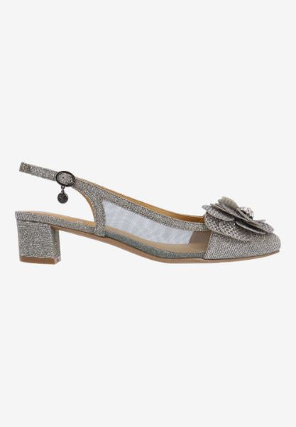 BELLINA-PEWTER GLITTER/MESH  |  J Renee