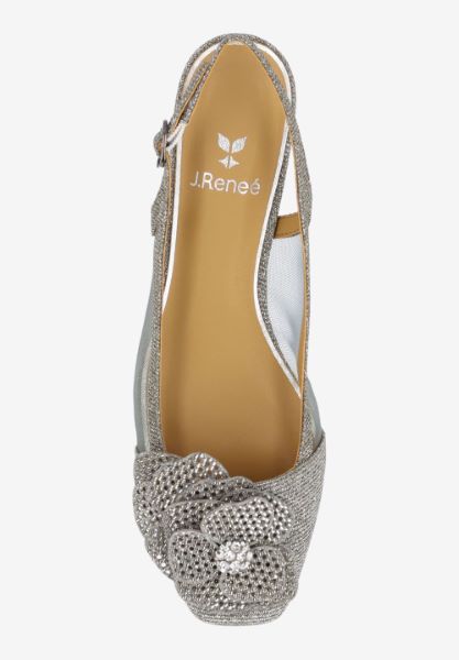 BELLINA-PEWTER GLITTER/MESH  |  J Renee