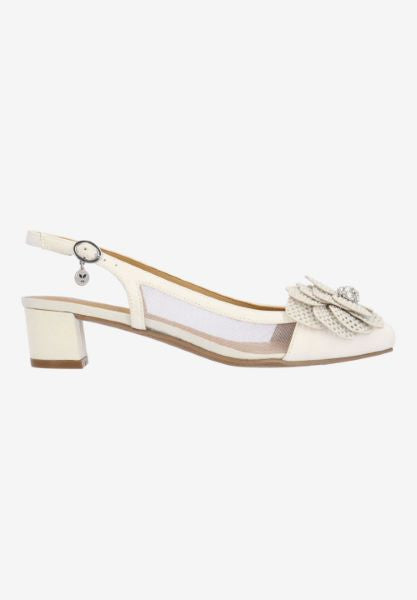 BELLINA-WHITE SATIN/MESH  |  J Renee
