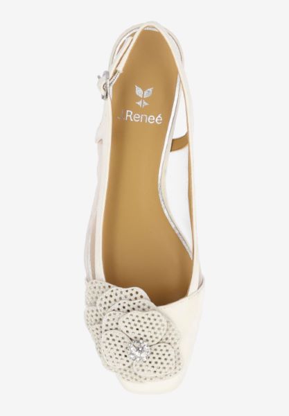 BELLINA-WHITE SATIN/MESH  |  J Renee