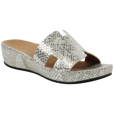 Catiana-Silver/Gold Snake Print Leather | L'AMOUR DES PIEDS