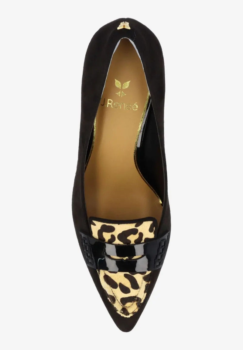 CAVORA-BLACK/BROWN SUEDE/HAIR-ON| J Renee