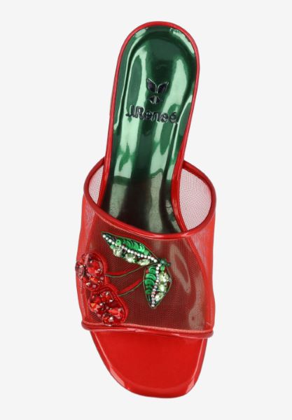 CHARRY-RED/GREEN MESH/PATENT | J Renee