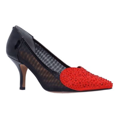 COOPID | J Renee-BLACK/RED PATENT/MESH