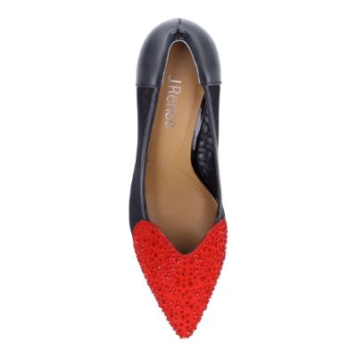 COOPID | J Renee-BLACK/RED PATENT/MESH