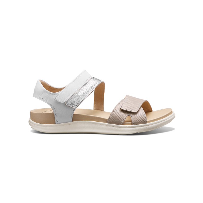 Women's Capri Sandal-Textured Pearl Leather | Samuel Hubbard