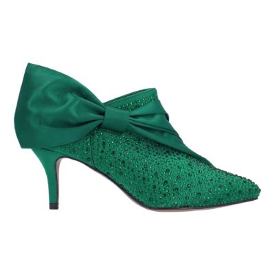 ELETTRA-EMERALD GREEN SATIN/RHINESTONE | J Renee