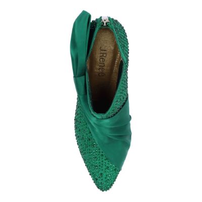 ELETTRA-EMERALD GREEN SATIN/RHINESTONE | J Renee