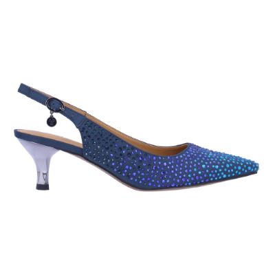 FERRYANNE-BLUE OMBRE SATIN/STONES| J Renee