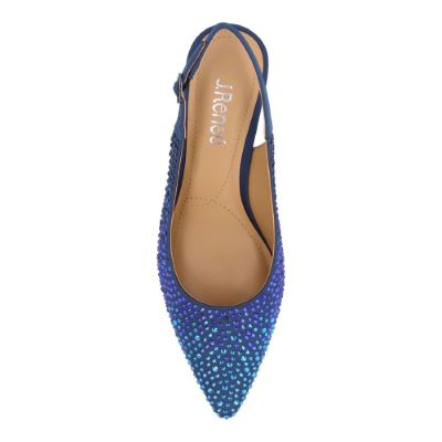 FERRYANNE-BLUE OMBRE SATIN/STONES| J Renee