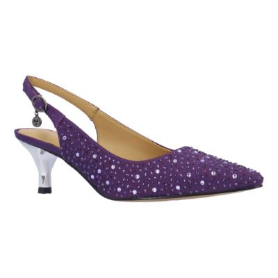 FERRYANNE-PURPLE OMBRE SATIN/STONES| J Renee