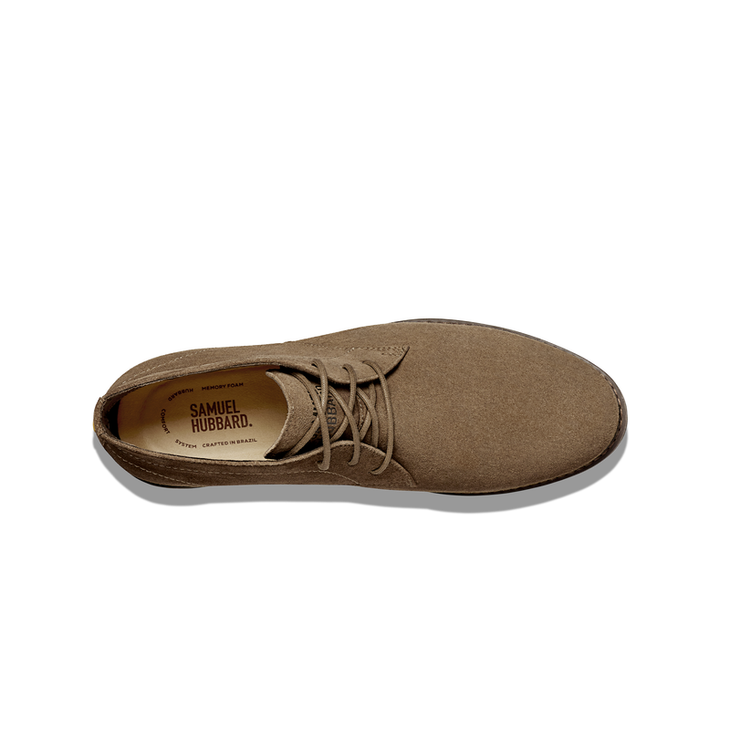 Men's Featherlight Chukka Boot-Taupe Oiled Suede | Samuel Hubbard