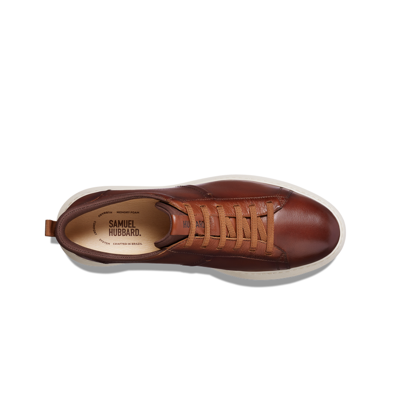 Men's Featherlight Flight Slip On-Cognac Leather | Samuel Hubbard