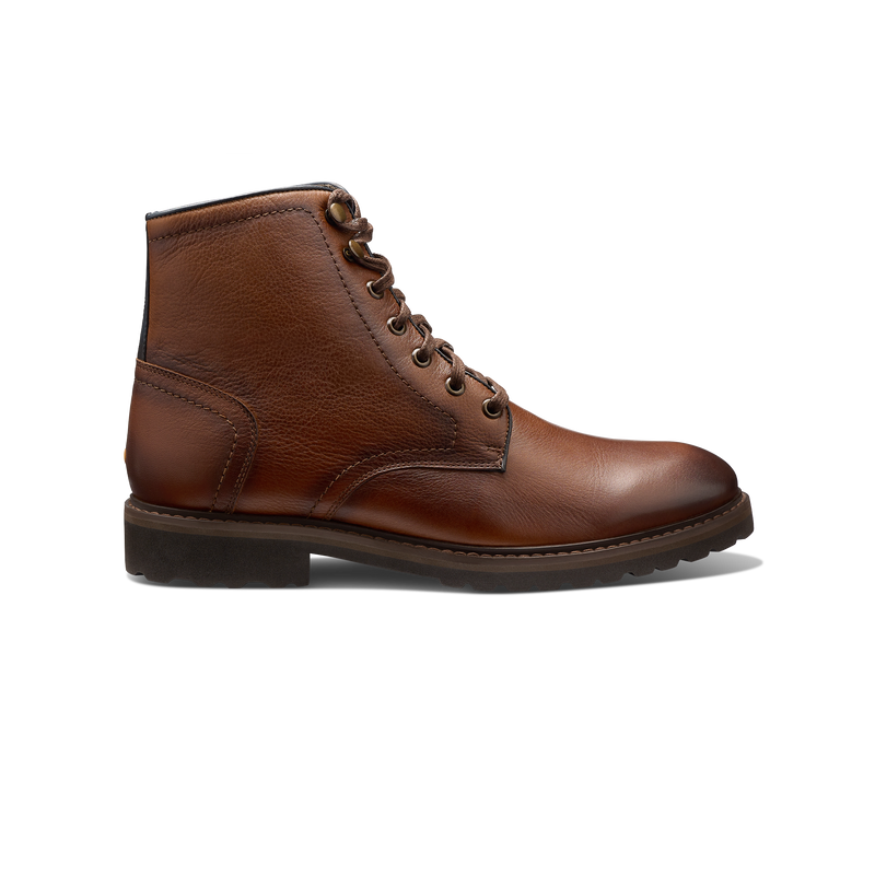 Men's Featherlight Lace-Up Boot-Cognac Leather | Samuel Hubbard