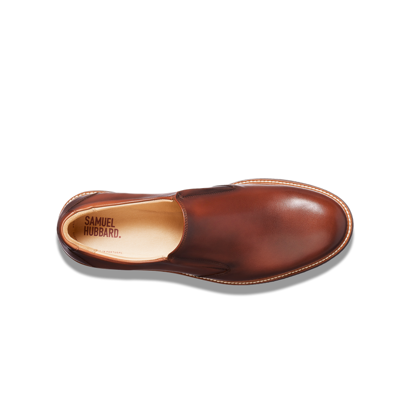 Men's Frequent Traveler Loafer-Cognac Leather | Samuel Hubbard
