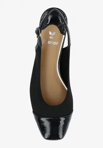 GIVORA-BLACK STRETCH KNIT/PATENT |  J Renee