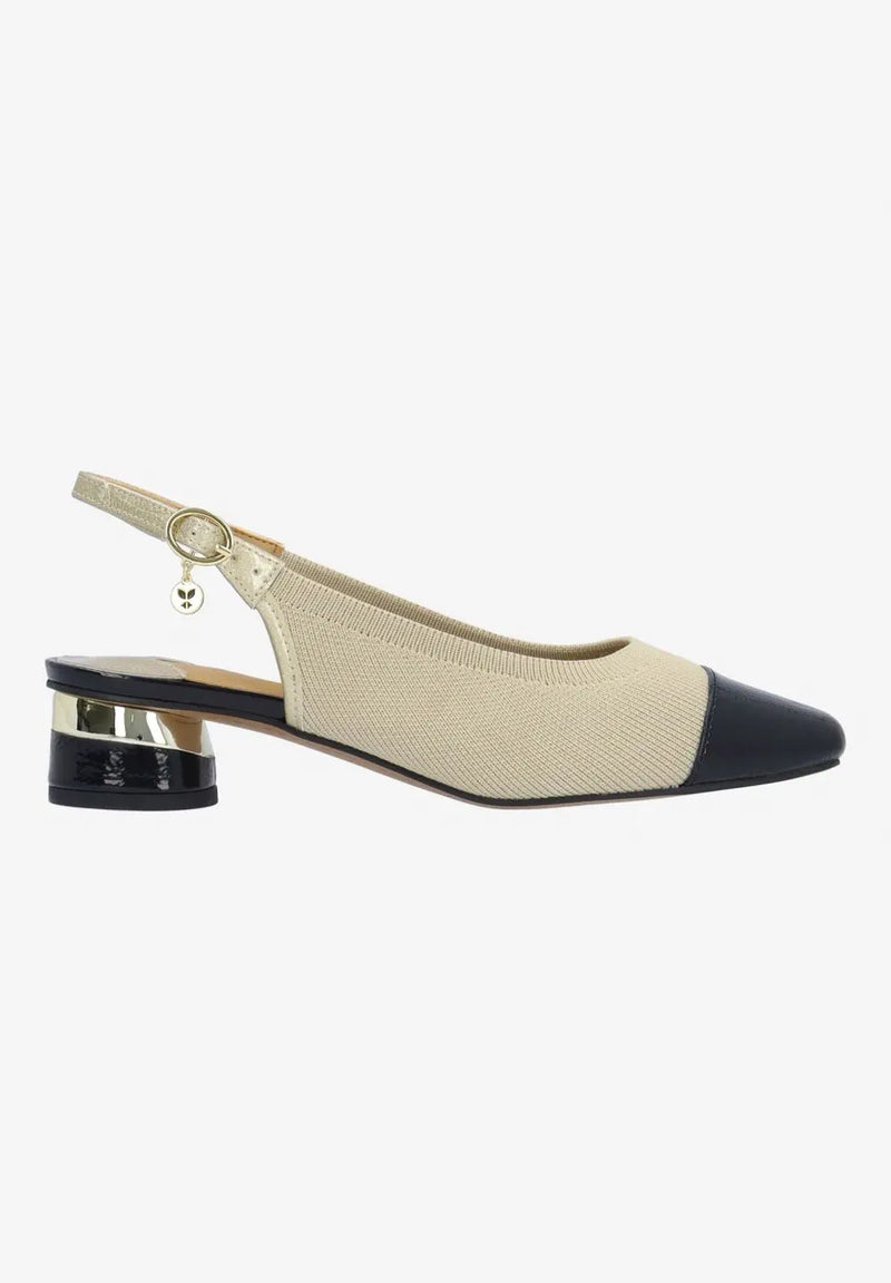 GIVORA-NUDE/BLACK KNIT/PATENT |  J Renee