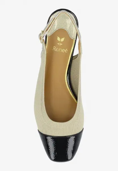 GIVORA-NUDE/BLACK KNIT/PATENT |  J Renee