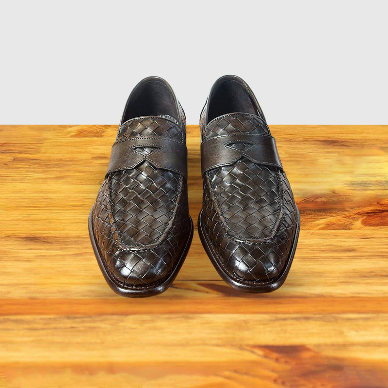 Calzoleria Toscana Gesso Woven Dress Loafer | Toscana