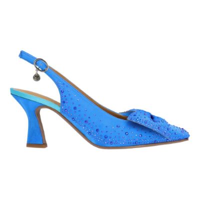 HARLAN-BLUE SATIN/STONES | J Renee