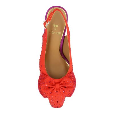 HARLAN-RED/PURPLE SATIN/STONES | J Renee