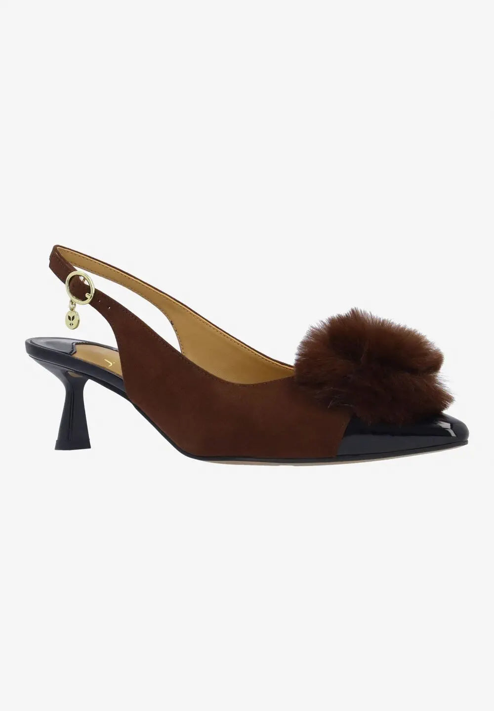 HEVINA-BROWN/BLACK SUEDE/PATENT | J Renee