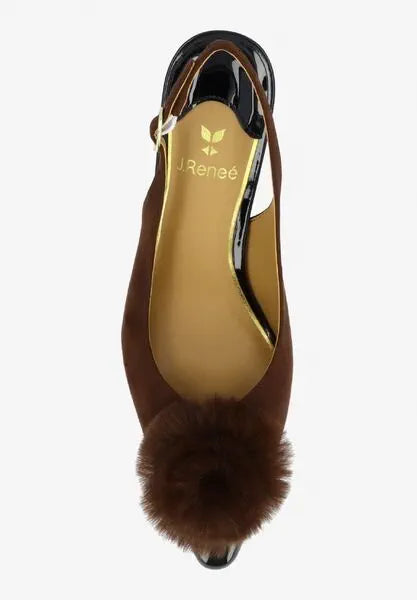 HEVINA-BROWN/BLACK SUEDE/PATENT | J Renee