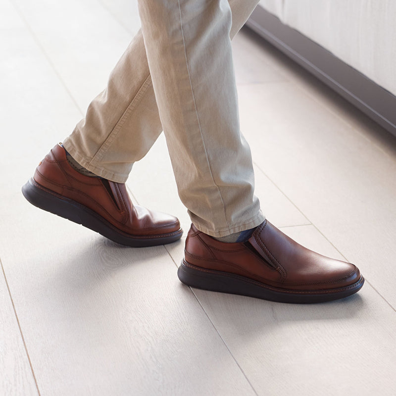 MEN'S RAFAEL HYBRID SLIP-ON | COGNAC LEATHER