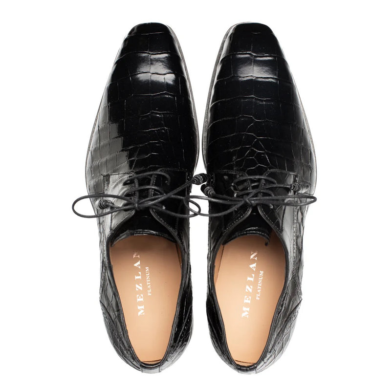 DANDY ALLIGATOR LACE UP - MEZLAN