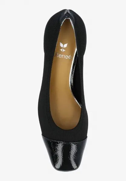 Javelle-BLACK STRETCH KNIT/PATENT |  J Renee
