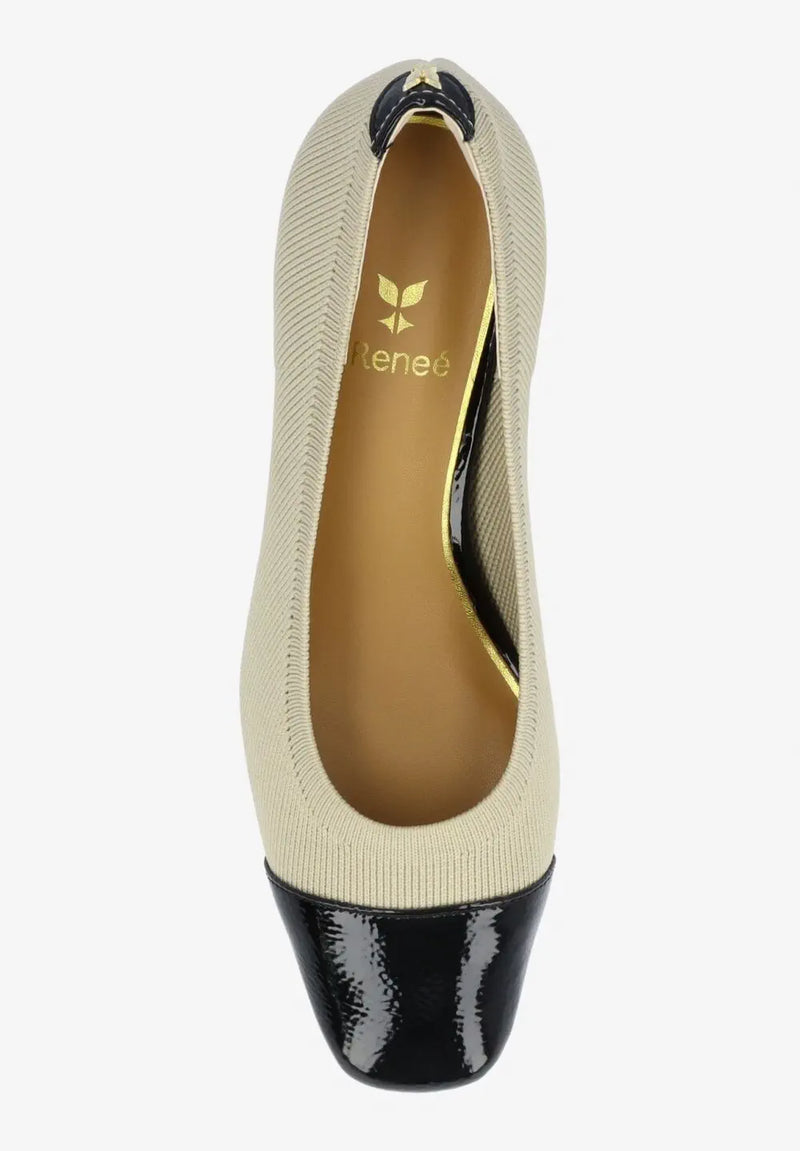Javelle-NUDE/BLACK KNIT/PATENT |  J Renee