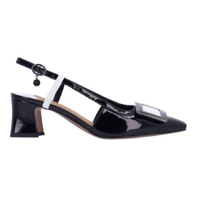 KELLEN-BLACK/WHITE PATENT | J Renee