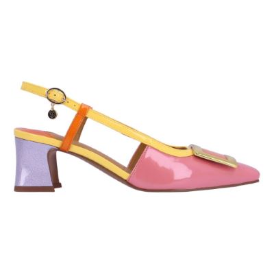 KELLEN-PINK/YELLOW/ORANGE PATENT | J Renee