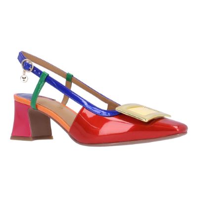 KELLEN-RED/BLUE/GREEN PATENT | J Renee