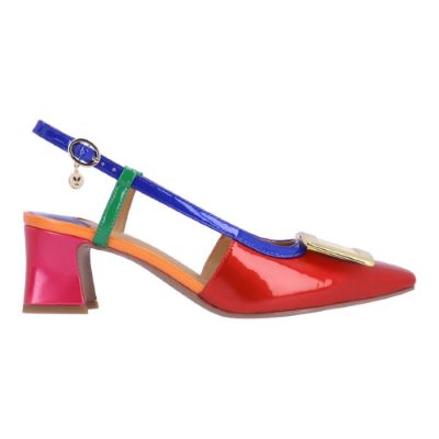 KELLEN-RED/BLUE/GREEN PATENT | J Renee