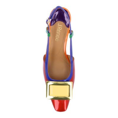 KELLEN-RED/BLUE/GREEN PATENT | J Renee