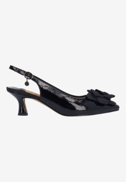 KENDRY-BLACK PATENT/GROSGRAIN  |  J Renee